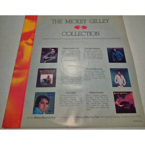 Mickey Gilley Vinyl Record - "The Songs We Made Love To" - Country Music Album - Picture 6 of 12